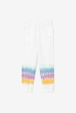 White Women's Fila Raleigh Tie Dye Jogger Pants | Fila369HW