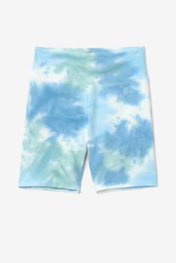 White Women's Fila Taima Tie Dye Bike Shorts | Fila890ES