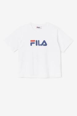 White Women's Fila Thea Tee T Shirts | Fila065EW