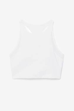 White Women's Fila Uplift T-back Sports Bra Sports Tops | Fila053BM