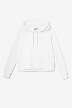 White Women's Fila Valeria Hoodie | Fila175FQ