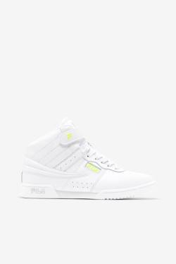 White / Yellow Women's Fila F-13 Sneakers | Fila237CB