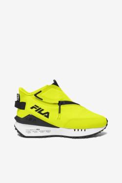 Yellow / Black / White Women's Fila Space Runner Sneakers | Fila438KA