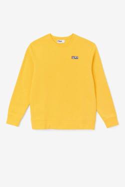 Yellow Men's Fila Garran Crew Sweatshirts | Fila451WZ