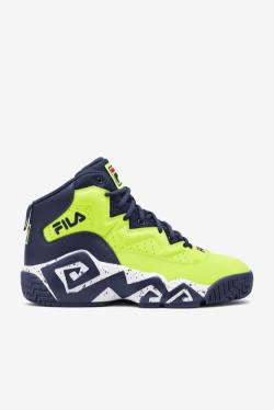 Yellow / Navy / White Men's Fila Mb Sneakers | Fila601BV