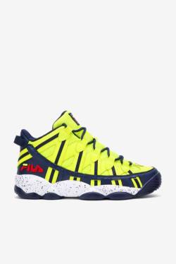 Yellow / Navy / White Men's Fila Stackhouse Spaghetti Sneakers | Fila928BH