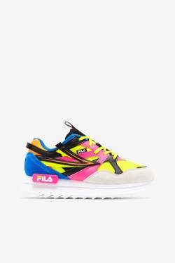 Yellow / Pink / Blue Women's Fila Sandenal Orbit Sneakers | Fila697UI