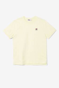 Yellow / White Men's Fila Guillo Tee T Shirts | Fila903GO