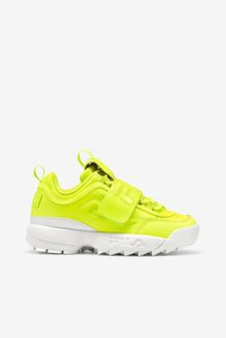 Yellow / White Women's Fila Disruptor 2 Applique Sneakers | Fila892WU