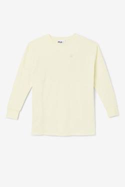 Yellow Women's Fila Janet Oversized Long Sleeve Tee T Shirts | Fila680OH