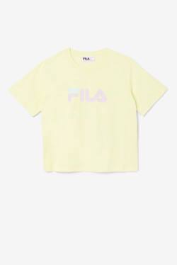 Yellow Women's Fila Thea Tee T Shirts | Fila325LH