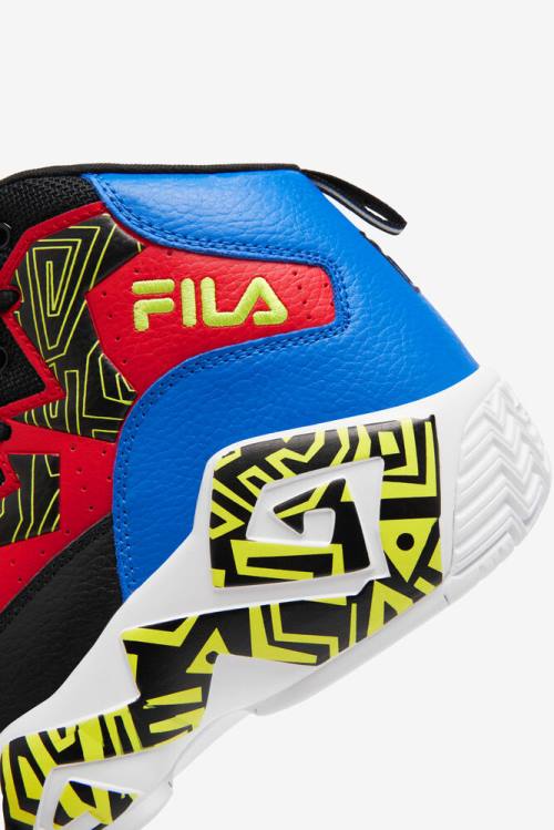 Black / Blue / Red Men's Fila Mb Sneakers | Fila574SK