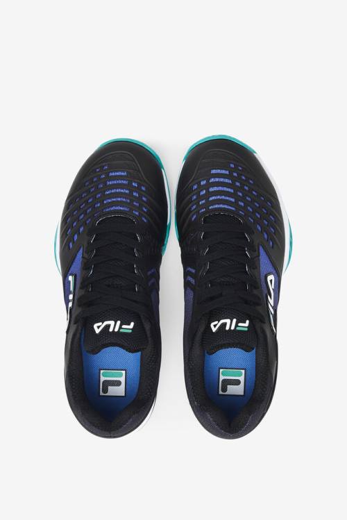 Black / Blue / Turquoise Women's Fila Axilus 2 Energized Tennis Shoes | Fila654TB