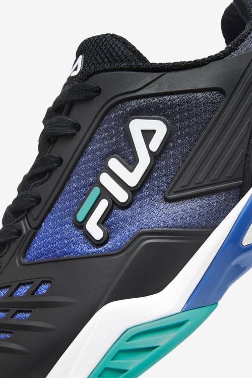 Black / Blue / Turquoise Women's Fila Axilus 2 Energized Tennis Shoes | Fila654TB