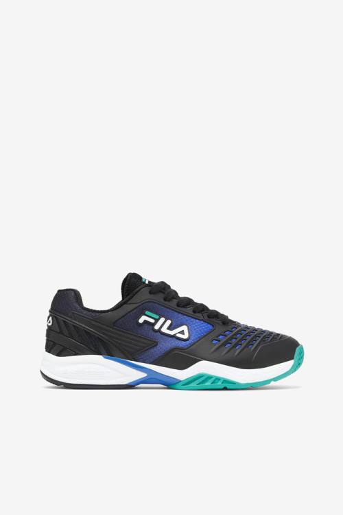 Black / Blue / Turquoise Women\'s Fila Axilus 2 Energized Tennis Shoes | Fila654TB