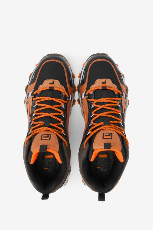 Black / Brown / Orange Men's Fila Oakmont Tr Mid Boots | Fila210SY