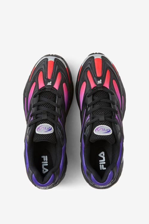 Black / Deep Blue / Purple Men's Fila Creator Sneakers | Fila657SJ