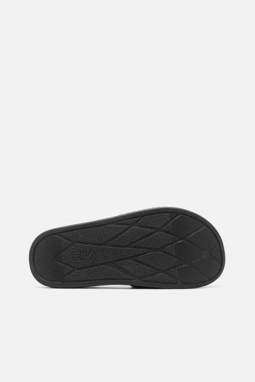 Black / Leopard Women's Fila Drifter Luxe Wild Slides | Fila479IE