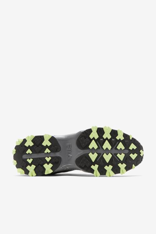 Black / Light Green Men's Fila Excursion Sneakers | Fila795WO