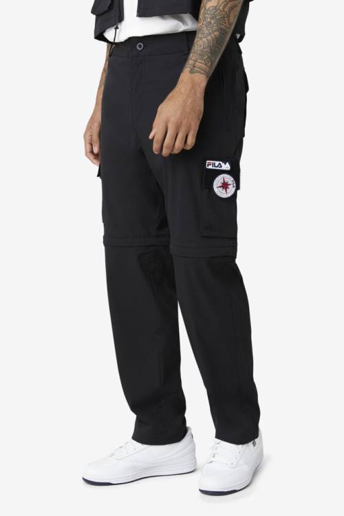 Black Men's Fila 3-in-1 Pants | Fila459MZ