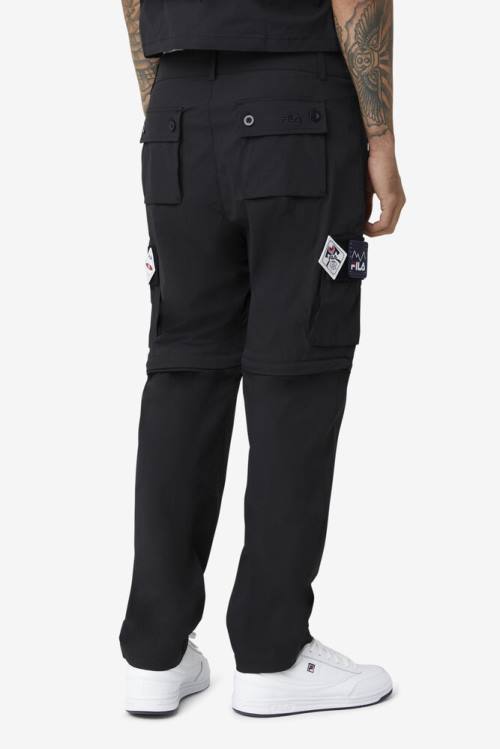 Black Men's Fila 3-in-1 Pants | Fila459MZ