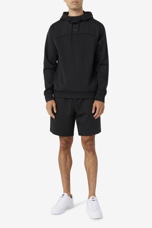 Black Men's Fila Aadheen Hoodie | Fila217ZJ