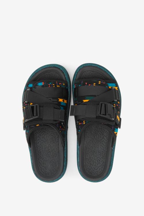 Black Men's Fila Atlas Slides | Fila730DI