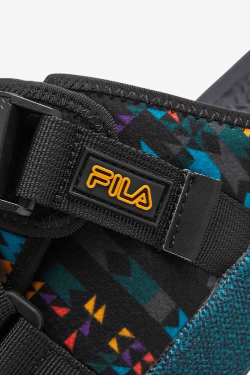 Black Men's Fila Atlas Slides | Fila730DI