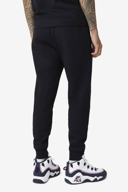 Black Men's Fila Chardon Jogger Pants | Fila385UK