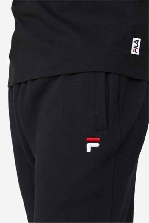 Black Men's Fila Chardon Jogger Pants | Fila385UK