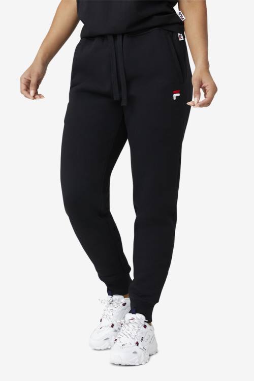 Black Men's Fila Chardon Jogger Pants | Fila385UK