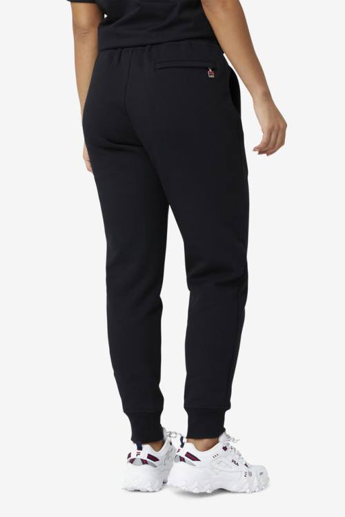 Black Men's Fila Chardon Jogger Pants | Fila385UK