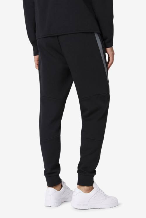 Black Men's Fila Commuter Track Pants | Fila635PB