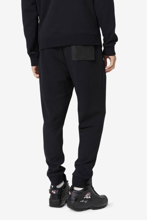 Black Men's Fila Danube Jogger Pants | Fila457OY