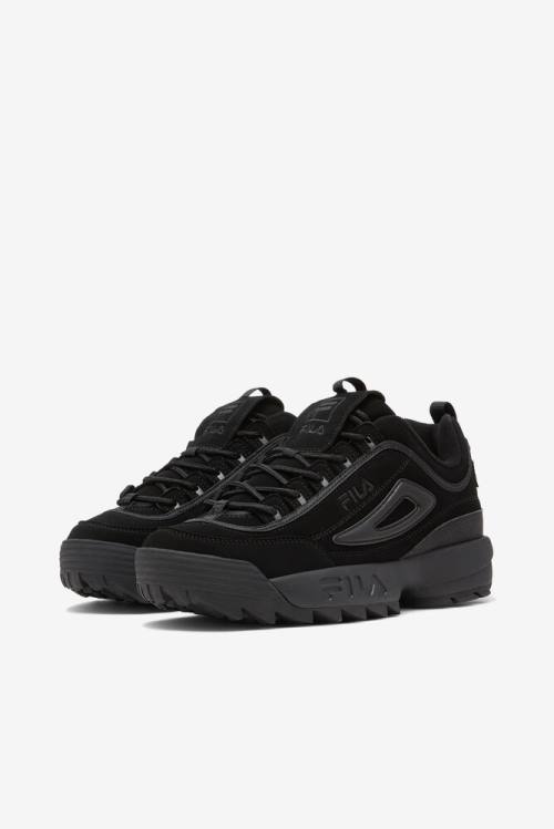 Black Men's Fila Disruptor 2 Sneakers | Fila769AW