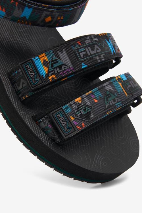 Black Men's Fila Drifter Dns Slides | Fila193AR