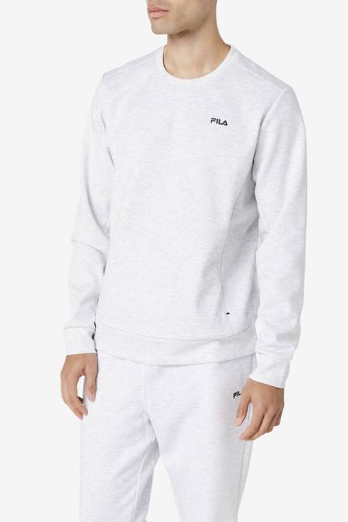 Black Men's Fila Emry Crew Sweatshirts | Fila239XC