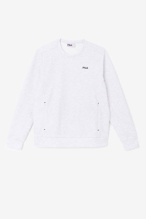 Black Men\'s Fila Emry Crew Sweatshirts | Fila239XC