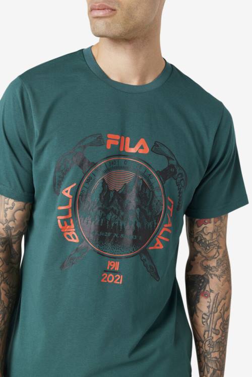 Black Men's Fila Enem Tee T Shirts | Fila790XT