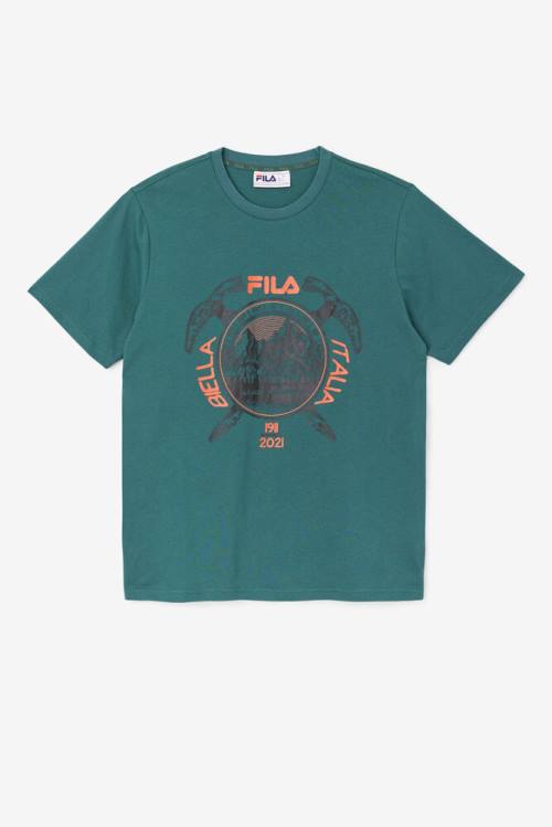 Black Men\'s Fila Enem Tee T Shirts | Fila790XT