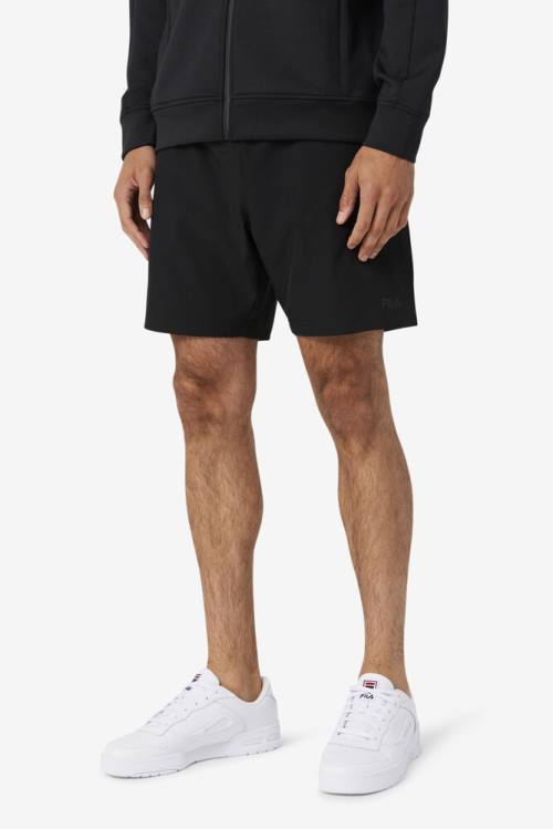 Black Men's Fila Finula Shorts | Fila187YW