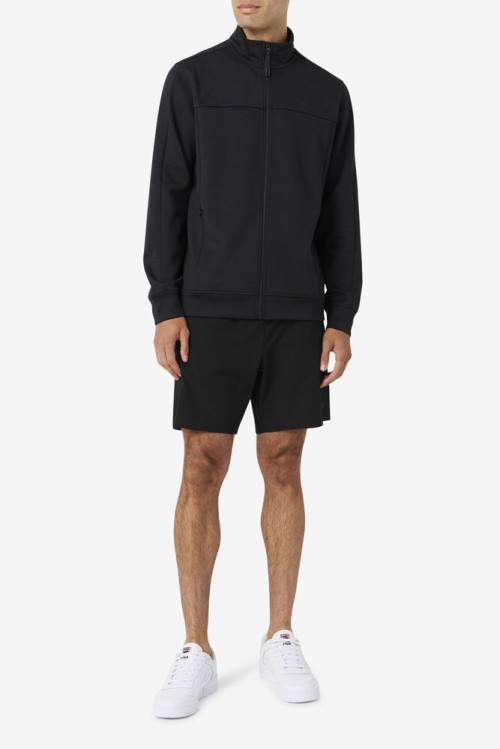 Black Men's Fila Finula Shorts | Fila187YW