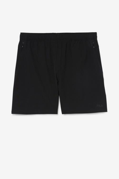 Black Men\'s Fila Finula Shorts | Fila187YW