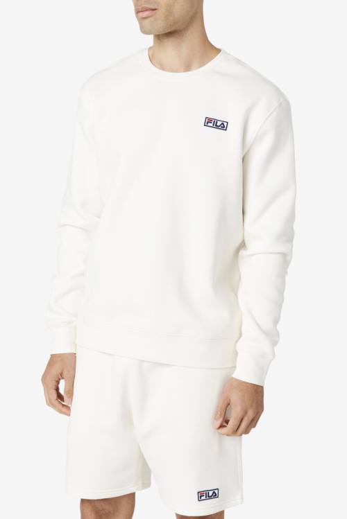 Black Men's Fila Garran Crew Sweatshirts | Fila380XP