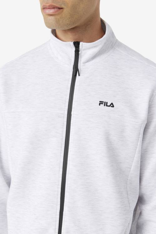 Black Men's Fila Gonal Zip Jackets | Fila047AJ