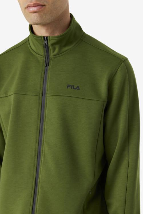 Black Men's Fila Gonal Zip Jackets | Fila583XA