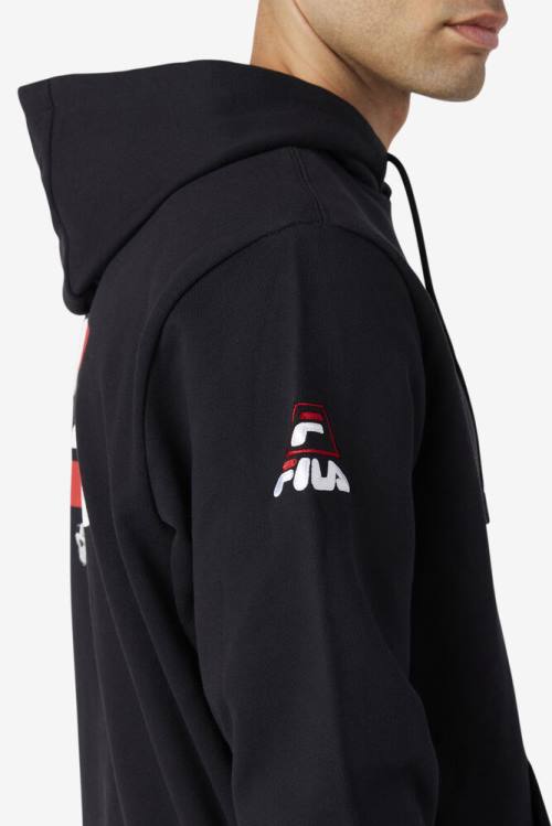 Black Men's Fila Grant Hill Lazarus Hoodie | Fila273FY