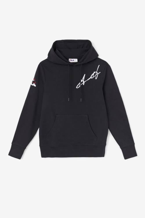 Black Men\'s Fila Grant Hill Lazarus Hoodie | Fila273FY