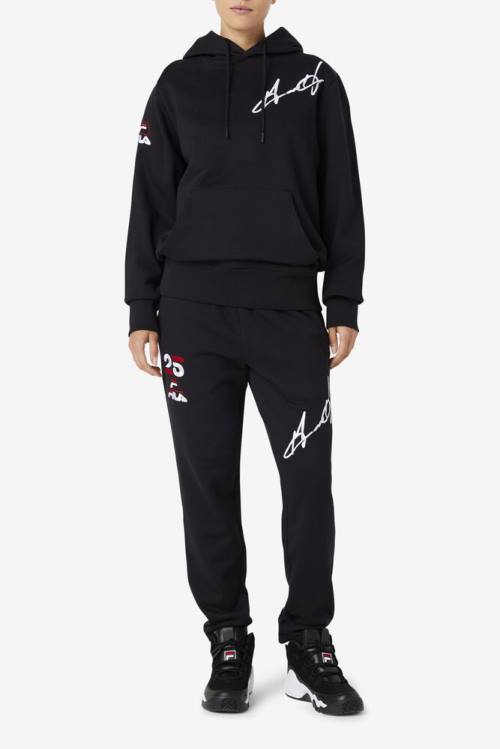 Black Men's Fila Grant Hill Lazarus Hoodie | Fila546GE