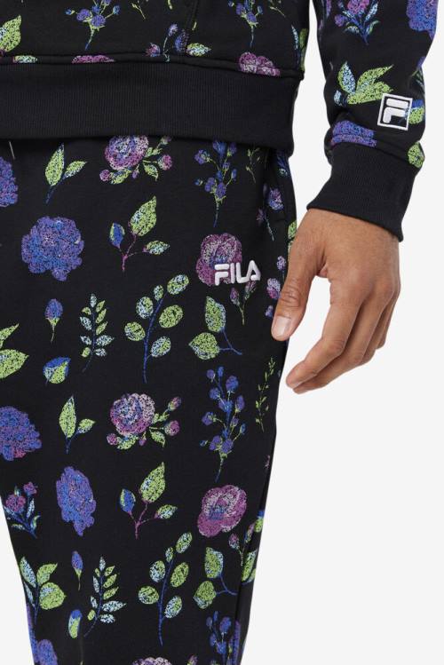 Black Men's Fila Hemlock Jogger Pants | Fila081PJ